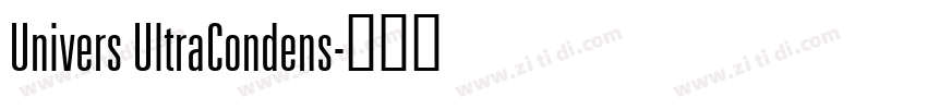 Univers UltraCondens字体转换